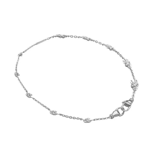 Cleopatra's Bling -  Botticini Necklace - Silver