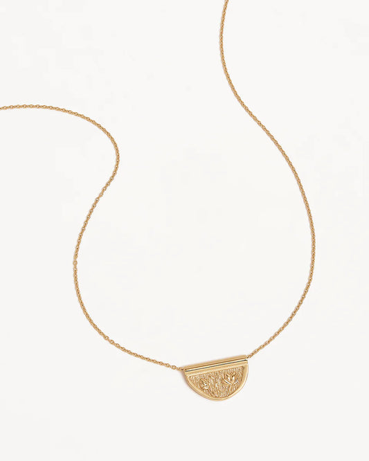 By Charlotte - Blooming Together Lotus Necklace - Gold