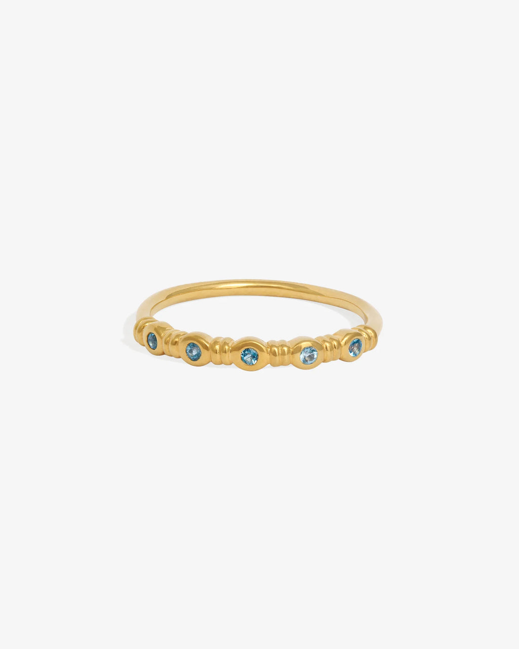 Temple Of The Sun - Aqua Ring - Gold