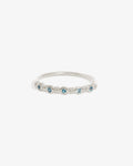 Temple of the Sun - Aqua Ring - Silver