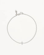 By Charlotte - Crystal Bloom Bracelet - Silver