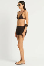 Bond-Eye Swim - Dom Short - Carob/Black Dot Stripe