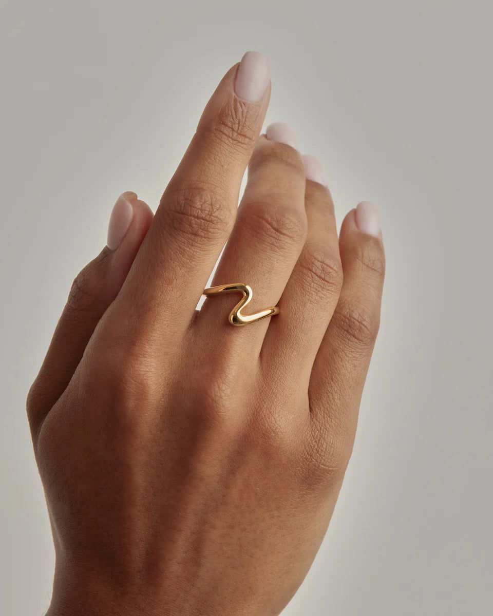 By Charlotte - Flow Of Life Ring - Gold