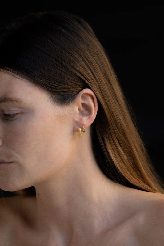 Temple Of The Sun - Ceres Drop Studs - Gold