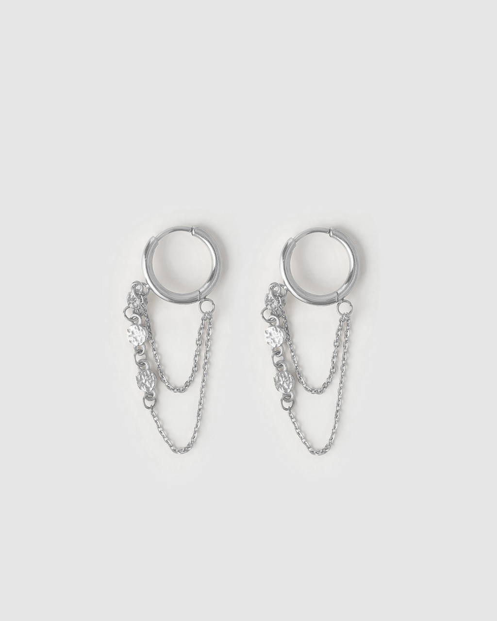 Arms of Eve - Paloma Huggie Earrings - Silver