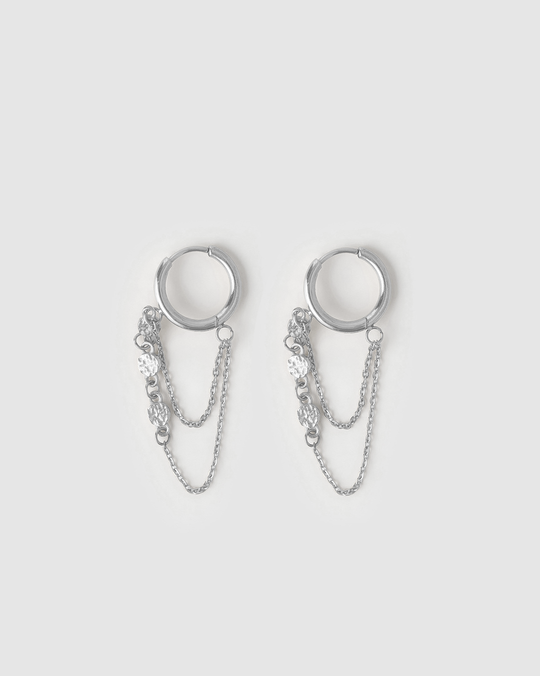Arms of Eve - Paloma Huggie Earrings - Silver