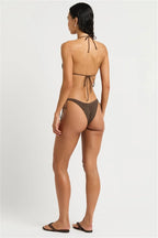 Bond-Eye Swim - Beaded Sofie Tri - Cocoa Leopard Jacquard
