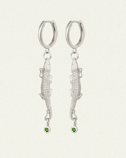 Temple Of The Sun - Bask Earrings Silver