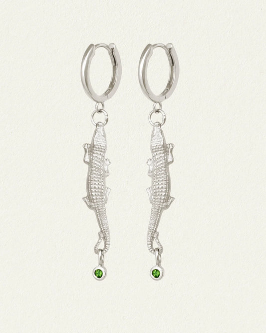 Temple Of The Sun - Bask Earrings Silver