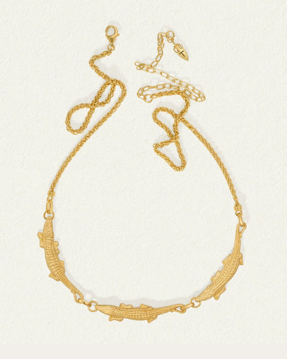 Temple Of The Sun - Bask Statement Necklace Gold