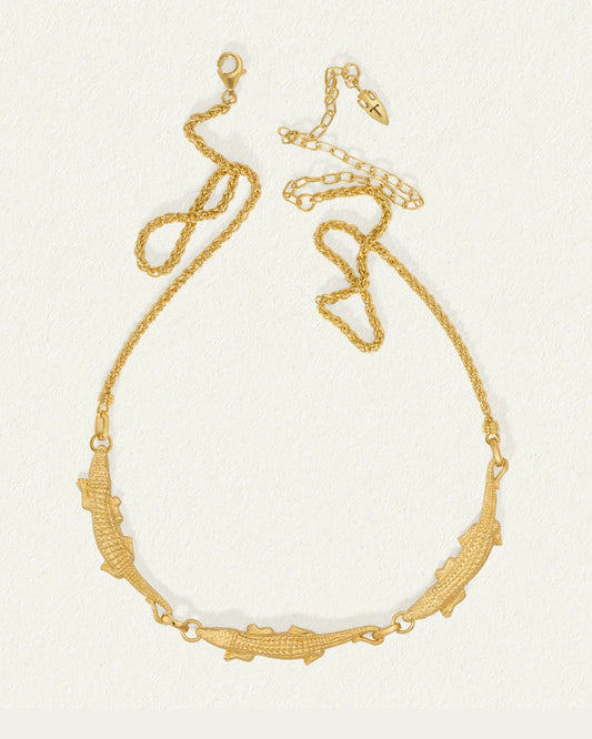 Temple Of The Sun - Bask Statement Necklace Gold