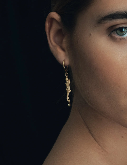 Temple Of The Sun - Bask Earrings Gold