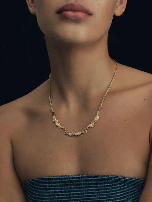 Temple Of The Sun - Bask Statement Necklace Gold