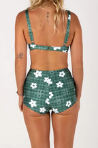 Inner Relm - Smoochie Top + Shebad Shorts - Gingham Green