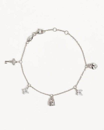 By Charlotte - Love Unlocked Charm Bracelet - Silver
