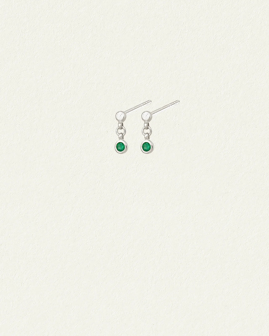 Temple Of The Sun- Ceres Drop Studs - Silver