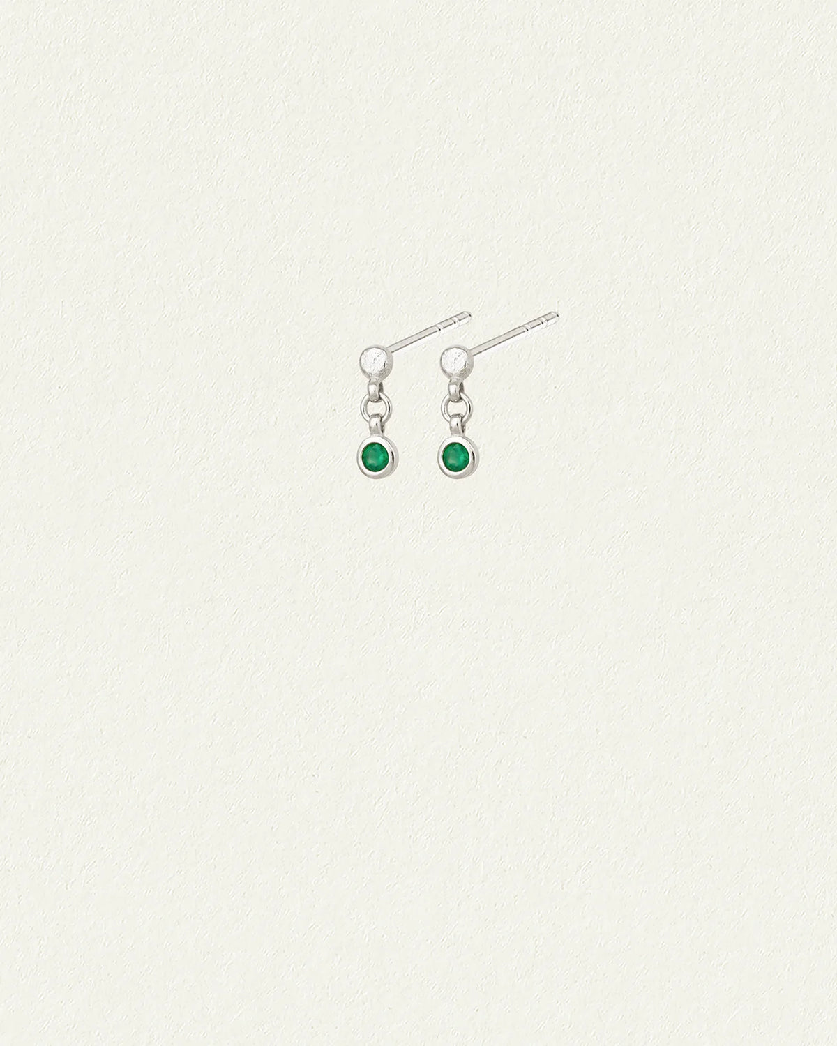 Temple Of The Sun- Ceres Drop Studs - Silver