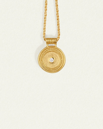 Temple Of The Sun - Capella Coin Necklace - Gold