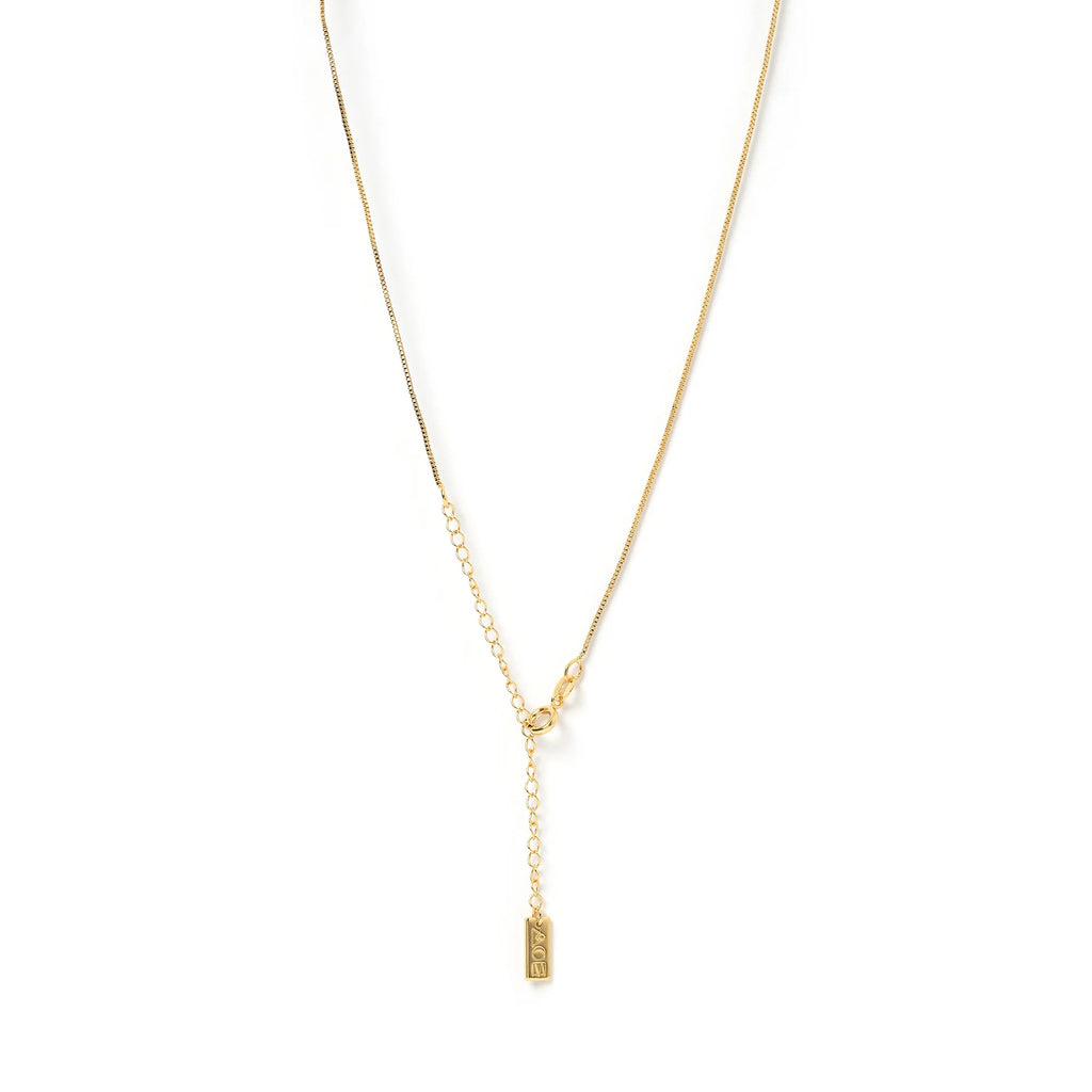 Arms Of Eve - Cornicello Red Charm Necklace - Gold