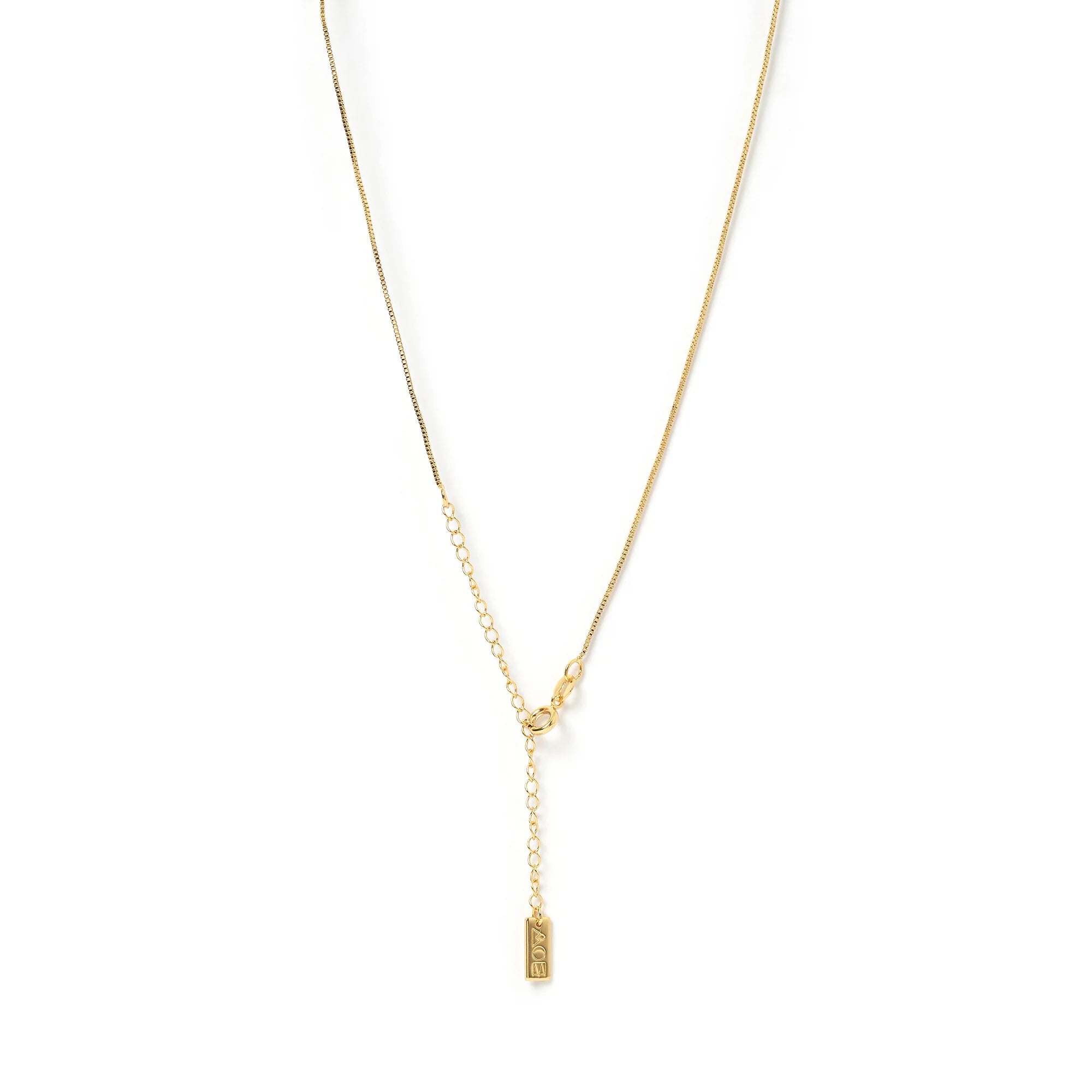 Arms Of Eve - Cornicello Red Charm Necklace - Gold