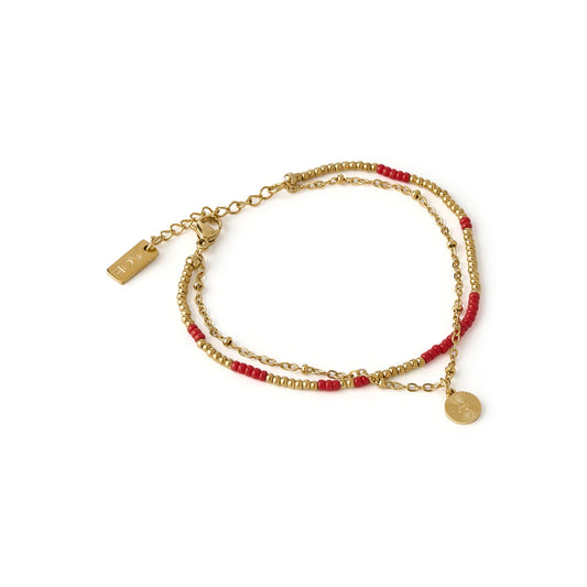 Arms Of Eve - Cobra Gold Bracelet - Cherry