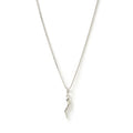 Arms Of Eve - Cornicello Red Charm Necklace - Silver