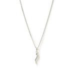 Arms Of Eve - Cornicello Red Charm Necklace - Silver