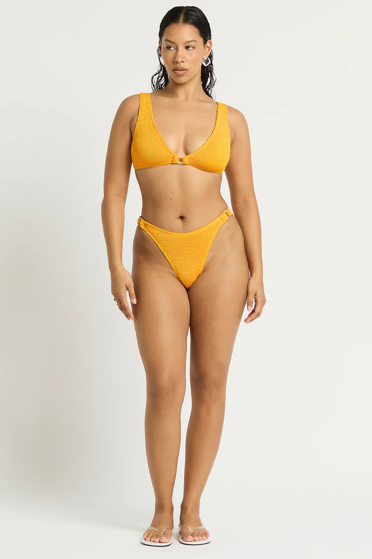 Bound Swimwear - Ring Scout Crop - Saffron Recycled