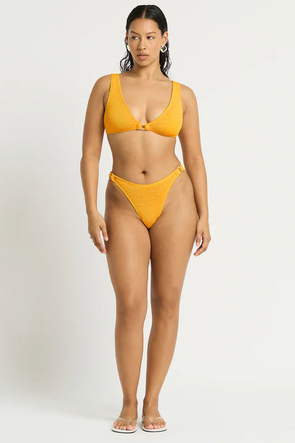 Bound Swimwear - Ring Scout Crop - Saffron Recycled