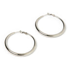 Arms Of Eve - Riley Hoop Earrings Large - Silver