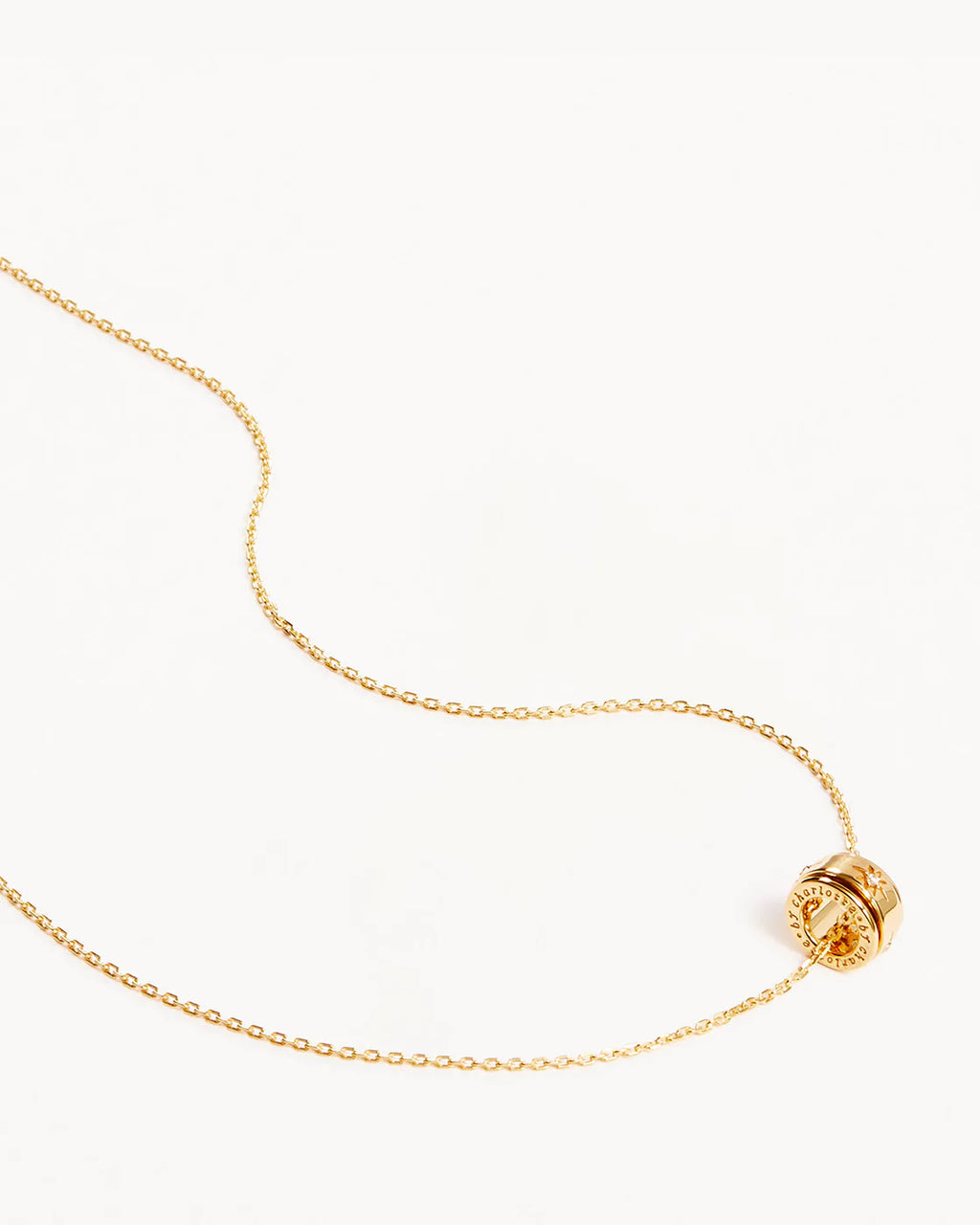 By Charlotte - I Am Loved Spinning Meditation Necklace - Gold