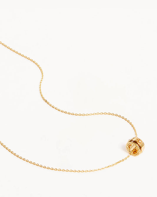 By Charlotte - I Am Loved Spinning Meditation Necklace - Gold