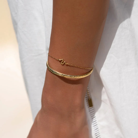 Arms Of Eve - Serpent Gold Bracelet