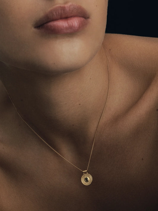 Temple Of The Sun - Denari Coin Necklace Gold