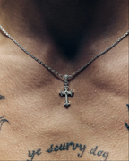 Lox & Chain - Small Gothic Cross Necklace