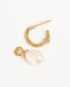 By Charlotte-  Whispers of Tranquility Pearl Hoops