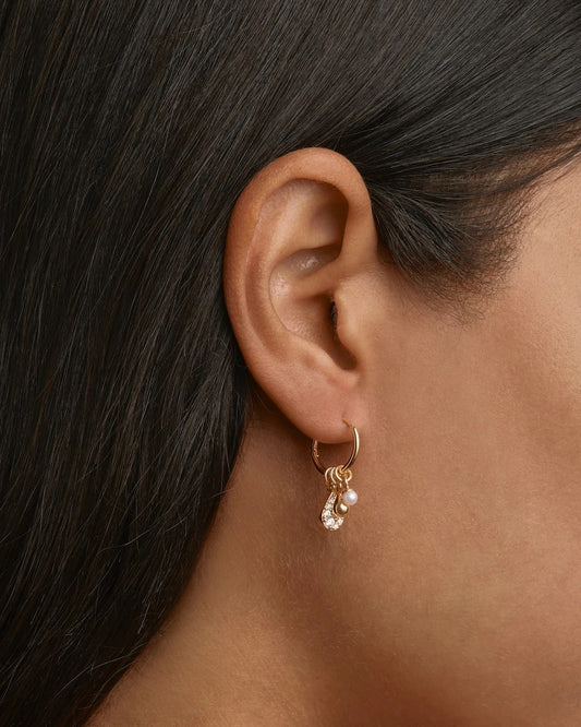 By Charlotte - Ocean Mist Hoops - Gold