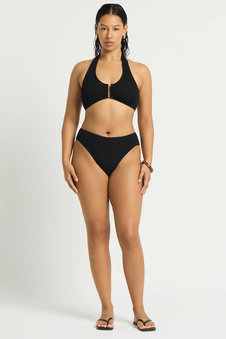 Bond-Eye Swim - Bailey Crop - Black Eco