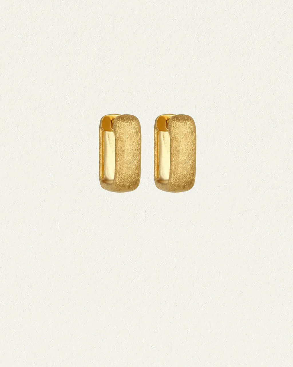 Temple Of The Sun - Alida Square Hoops - Gold
