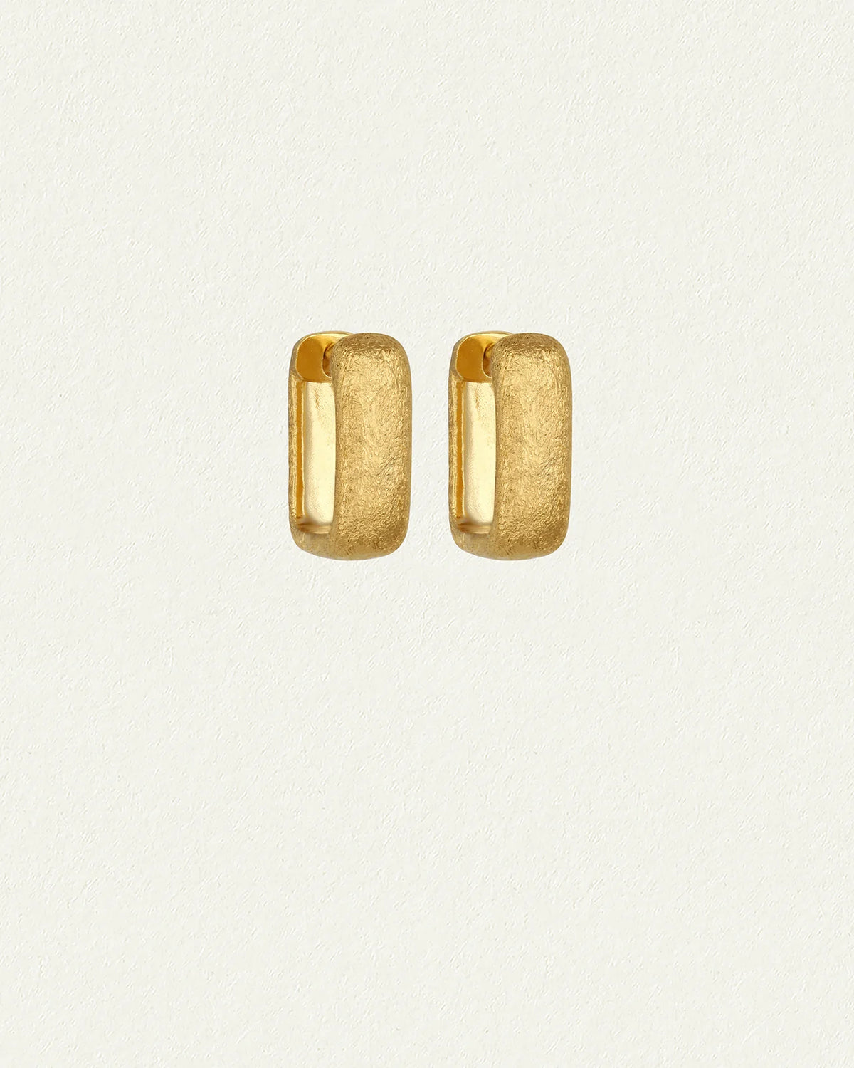 Temple Of The Sun - Alida Square Hoops - Gold