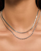 Arms Of Eve - Dragon Chain Necklace - Silver