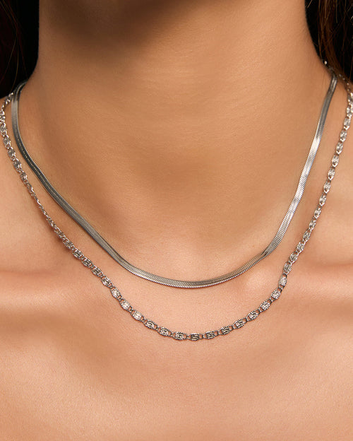 Arms Of Eve - Dragon Chain Necklace - Silver