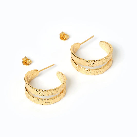 Arms Of Eve - Elodi Hoop Earrings - Gold