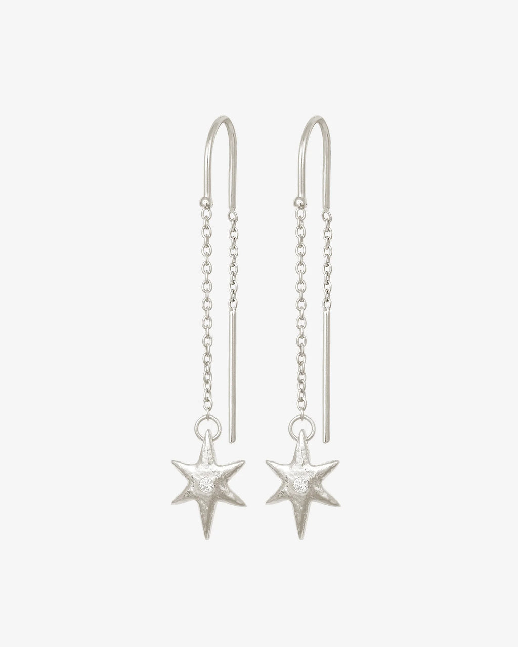 Temple Of The Sun - Electra Earrings - Silver