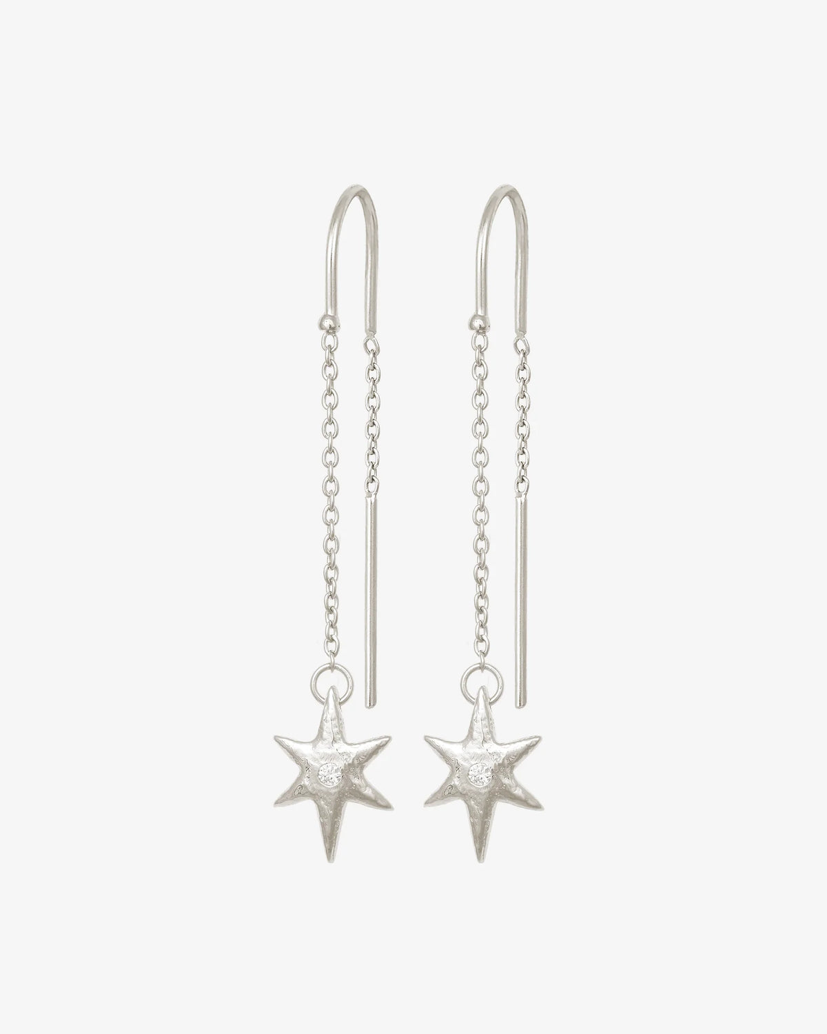Temple Of The Sun - Electra Earrings - Silver