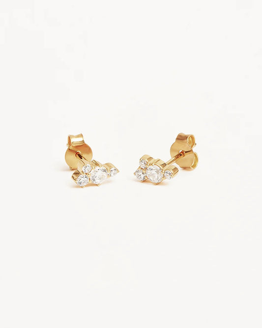 By Charlotte - Mist Stud Earrings - Gold