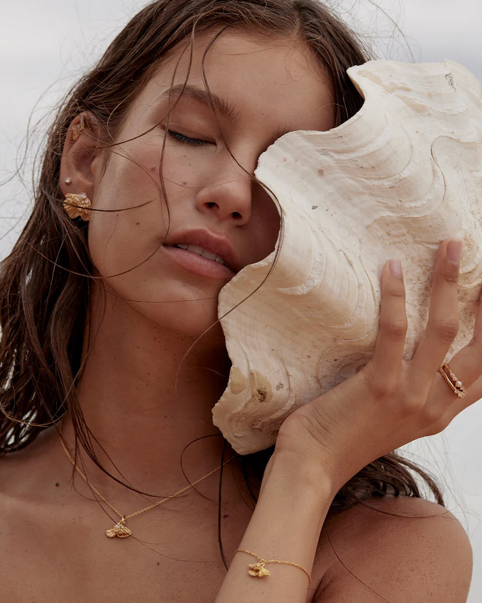 By Charlotte - Ocean Whisper Bracelet - Gold