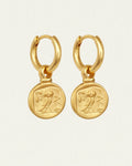 Temple Of The Sun - Palas Drop Earrings - Gold