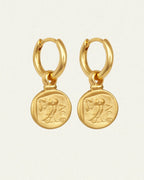 Temple Of The Sun - Palas Drop Earrings - Gold
