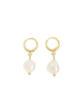 Arms Of Eve - Cosette Freshwater Pearl Hoop Huggies - Gold